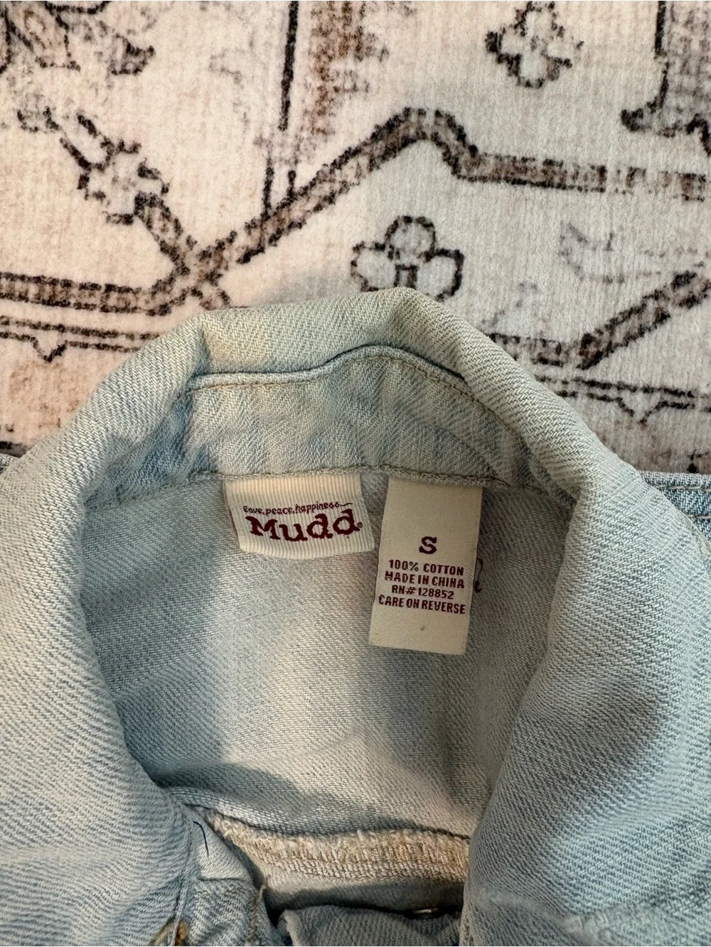 Girls Mudd Light Blue Denim Jacket